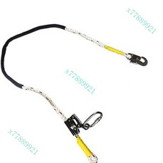 高空作業安全繩耐磨工地施工保險帶防墜落, 總長2米單繩板鉤+防墜器【送收納袋】, 1個