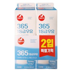 서울우유기획(365) 900ML2입 서울우유, 2팩, 900ml