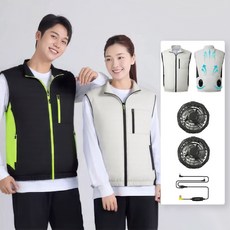 남녀공용 선풍기 조끼 아이스 조끼 냉풍조끼 여름 작업복 에어컨옷 얼음조끼-0FK511