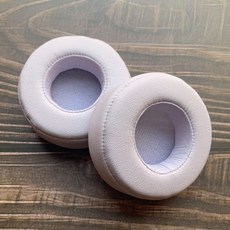 適用於Beats MIXR耳機套 魔音mixr海綿套耳套皮套耳棉耳罩 配件, 白色1對, 1個
