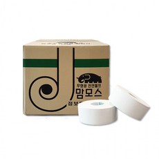 국산 무형광 맘모스 점보롤 2겹 4롤 무지 화장지 티슈 휴지 업소용 천연펄프 대용량 고급