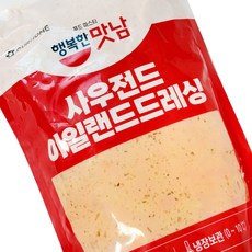 행복한맛남 사우전드 아일랜드 드레싱 2kg아워홈 샐러드 드레싱 업소용, 1개, 2L