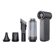 ProTap無線車用吸塵器，多功能配件，LED照明，強勁吸力，輕巧便攜, 黑色, F02-P