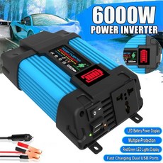 600W 태양광 패널 6000W 차량용 발전 110V 충전 변환 가정용 야외용 220V로 휴대폰 인버터 시스템 12V에서, 12V용, 110V용