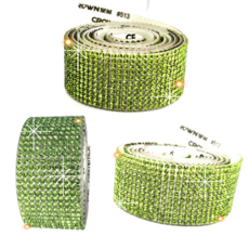 해빛스타 반짝블링 큐빅 테이프 다양한 소품꾸미기 액세서리 DIY 자동차 인테리어, 1개, 연두