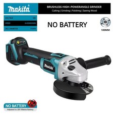마키타 18V DGA404 브러시리스 리튬 전기 앵글 그라인더 충전식 절단기 고출력 기계 전동 공구, [02] No Battery, [02] No Battery
