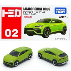 TOMICA 多美小汽車 亞洲限定 No.02 藍寶堅尼 Lamborghini URUS 亞版, 1個