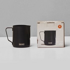 누보 테프론 스팀피쳐 350ml, 블랙, 1개