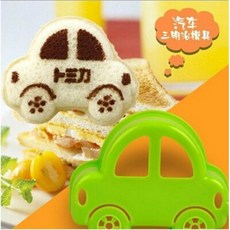 MIMI SHOP 汽車飯團模具，三明治壓模，小汽車造型便當模具, 1個