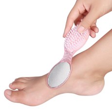 4in1 스텐 연석 사포 양면 발 각질 굳은 살 제거기 발각질제거 발바닥브러쉬, 랜덤, 1개, 1개입