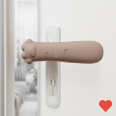 안전용품 고양이 커버 손잡이 실리콘, 다크브라운