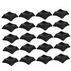 20pcs Ball Stand 디스플레이 홀더 랙 랙 지원베이스 축구 럭비 크리스탈 볼 축구 배구 농구, 검은색