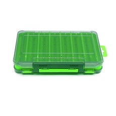 양면 낚시 도구 상자 미노우 펜슬 하드 미끼용 방수 루어 미끼 보관 케이스, 3. green, 1개