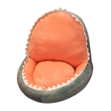 兒童沙發 鯊魚造型懶人沙發 柔軟舒適搞怪沙發 生日禮物交換禮物推薦, 綠恐龍【中號45x40厘米-兒童推薦】