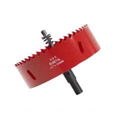 플로메리아 바이메탈 목공 홀쏘 105mm 기본아바포함 원형 배관 타공 천장 SMC 매립등설치 목재 석고 pvc 플라스틱 목공용 홀소 홀커터 홀캇타, 1개