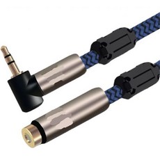 코키스 미니 잭 3.5mm 확장 오디오 케이블 남성 대 여성 헤드폰 스테레오 자동차 스피커 3.5mm 3.5mm OFC 75cm 1m 2m 블루 앵글 타입 8m, Blue Angle Type