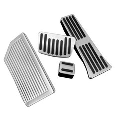 자동차 가속기 브레이크 풋 레스트 페달 커버 패드, 9. AT Footrest Silver, 기본