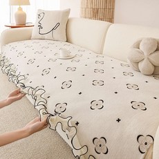 사계절용 유럽풍 감성 프릴 쇼파패드 4인용 3인용