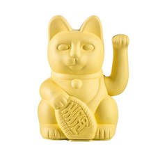 DONKEY 招財貓擺件，可愛造型，招財納福，居家辦公室裝飾, 中款(黃)