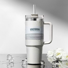 Ait 대용량 1.2 L보온 보냉 빙바컵 텀블러, 2개, 1.2L, 화이트