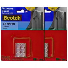 3M 소음 방지 범퍼 싱크대 가구 문 충격방지 패드 36P 바닥 발캡 식탁 eco+7227Xg, 1개