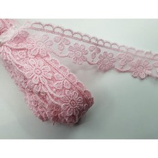 면사 다알리아 15야드 육각망레이스 면레이스 레이스, 핑크15야드, 1개