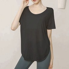 JANGSABU 寬鬆版型瑜珈皮拉提斯短袖T恤