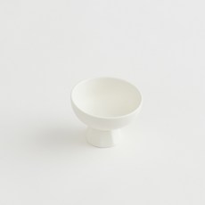 [에라토] 모이 카페 디저트 소스 아이스크림 유광 무광 도자기 볼 9cm, 화이트, 1개