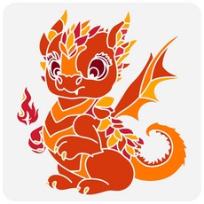 PET 스텐실 템플릿 다양한 패턴 디자인 셀프 앨범 사진 벽화 드로잉 300x300mm 1개, 용