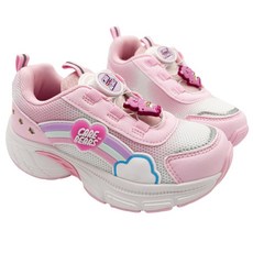 Care Bears 兒童卡通運動鞋 透氣防滑旋鈕設計 女童鞋 兩色可選