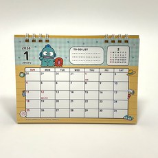 일본 정품 2026 산리오 탁상달력, 1개, 한교동