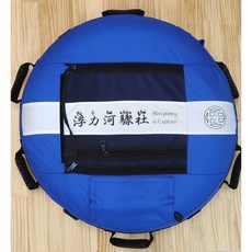 B&E 浮力河驟社 自由潛水安全浮球/浮標(6個橡膠墊手把) 安全標示旗 可更換汽車內胎, 現貨-藍, 1個