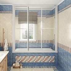 【海夫健康生活館】ITAI一太 金冠4000 缸上型 橫向雙面開關 有框式淋浴拉門 PS板/強化玻璃, 1個