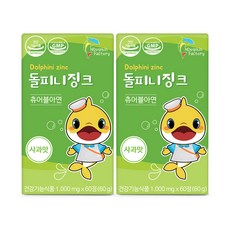 엔돌핀팩토리 돌피니징크 아연, 60정, 2개