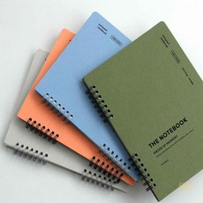 대목 A5 유선노트 스프링 스터디, 02 오렌지 코랄