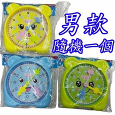 楨豐 時鐘學習器 學習時間 練習看時間 數學玩具, 1個, 男款大(隨機一個)+