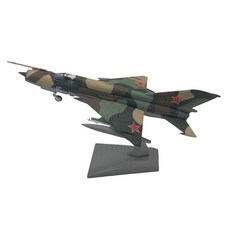 shangren MIG 21 항공기 합금 모델 모델 비행기 홈 룸 장식 메신저, 21x10cm, 다색, 1개