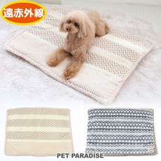 貝果貝果 日本 PetParadise 代理 Field Glide 民俗風 遠紅外線睡毯 [H870], 米色, 1個