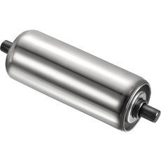 PATIKIL 컨베이어 롤러 1 직경 7.8 길이 스테인리스강 중력 전달 교체 부품 아연 도금 끝 은, 2"x6"