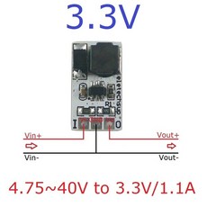 호환 미니 DC-DC 컨버터 벅 전압 조정기 DC 5-40V 출력 3V 3.3V 4V 5V 6V 7.5V 9V 12V 교체 AMS1117 7805 l, 02 3V3, 02 with Pin, 02 3PCS
