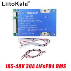 LiitoKala 4S 8S 16S LiFePO4 배터리 밸런스 충전 보드 이퀄라이저 NTC 온도 보호 Escooter/Ebike 용, [11] 8S V100A BMS