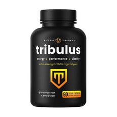뉴트라챔스 트리뷸러스 2000mg 마카 블랙페퍼 캡슐 NutraChamps Tribulus, 1개, 90정