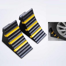 여행용 트레일러 휠 초크 RV 이중 타이어 미끄럼 방지 고무 보트 트럭 캠퍼용 모든 표면과 날씨에 적합 2개 세트, 25x19x16cm