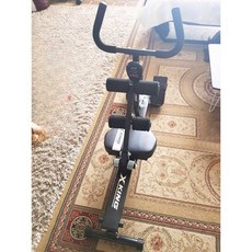 로잉머신 크로스핏 홈트 유산소 전신 가정용 노젓기 홈짐 체육관 전신운동 접이식 코어 조정, 상세페이지 참고, 검정 강화 높은 등받이