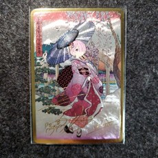 從零開始 拉姆蕾姆 燙金DIY卡牌 高顏值女神日版 網紅二次元少女 適暢專營, 拉姆 粗閃單卡  小尺寸卡介意