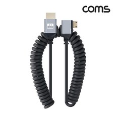 미니 HDMI 2.0 변환 스프링 케이블 HDMI M to Mini HDMI M 4K 60Hz UHD 꺾임형, 1개, 1m