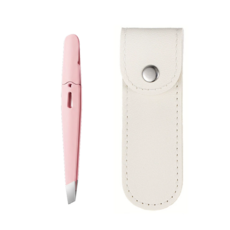 로멀리 미세모 미용 족집게 핀셋, 1개, 핑크