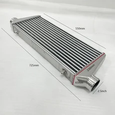 550x230x65mm 범용 인터쿨러 바 플레이트 OD=2.5인치 전면 마운트, 01 550X230X65mm
