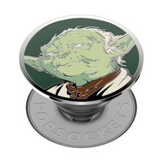 PopSockets 킥스탠드가 있는 MagSafe용 폰 그립 자석 스탠드 교체 가능한 상단 아이폰 MagSafe 케이스 휴대폰 및 태블릿 그립을 위한 안전한 고정 스타, 접착제, 요다 에나멜