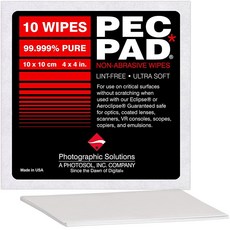 PEC PAD 보풀 없는 물티슈 10.2 x 10.2cm 4 4인치 비마모성 울트라 소프트 천 카메라 렌즈 필터 필름 스캐너 망원경 현미경 쌍안경과 같은 민감한 표면 청소용 패, PEC-PAD 보풀 없는 물티슈 10.2 x 10.2c